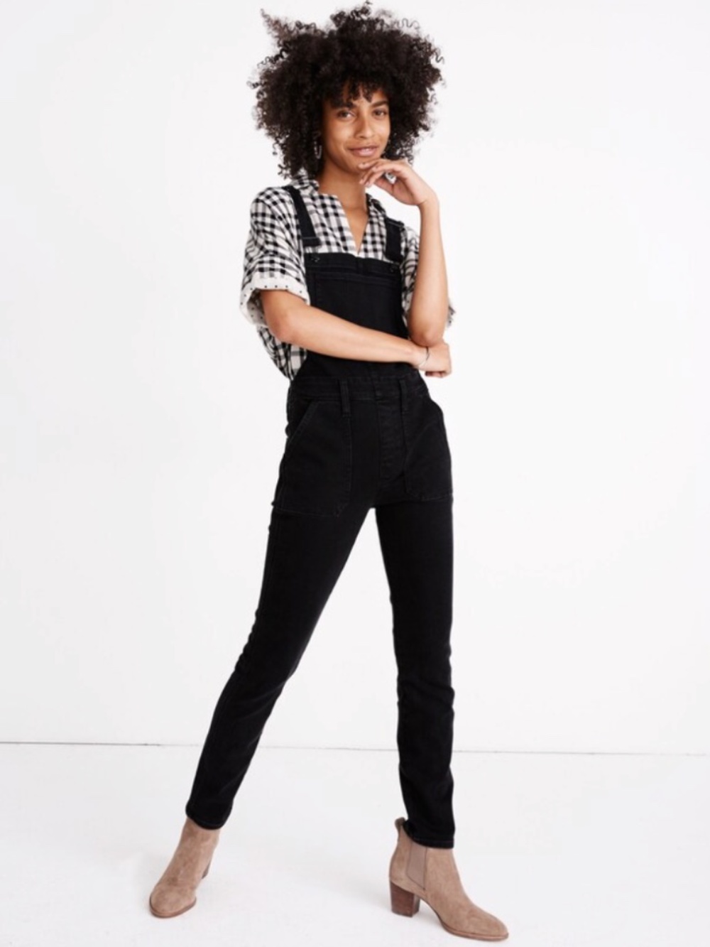 Madewell Skinny Overalls in Lunar Wash